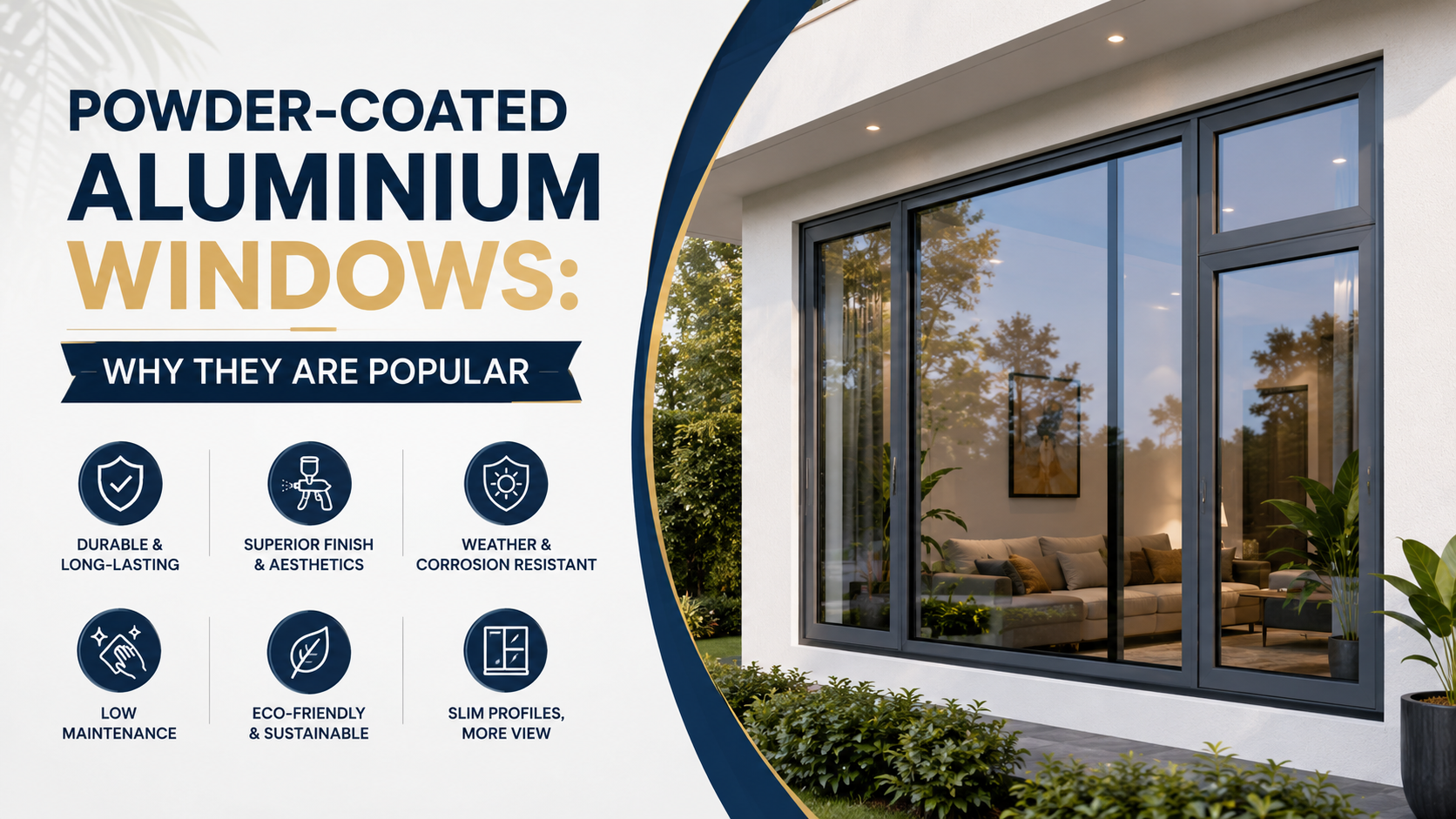 Powder-Coated Aluminium Windows: Why They Are Popular