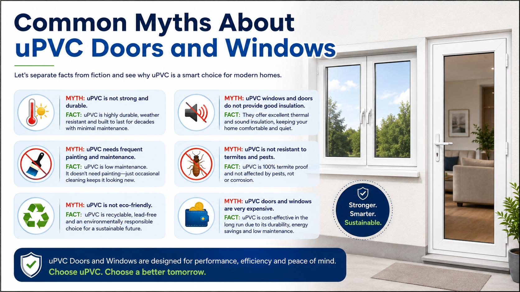 Common Myths About uPVC Doors and Windows – Truth vs Reality